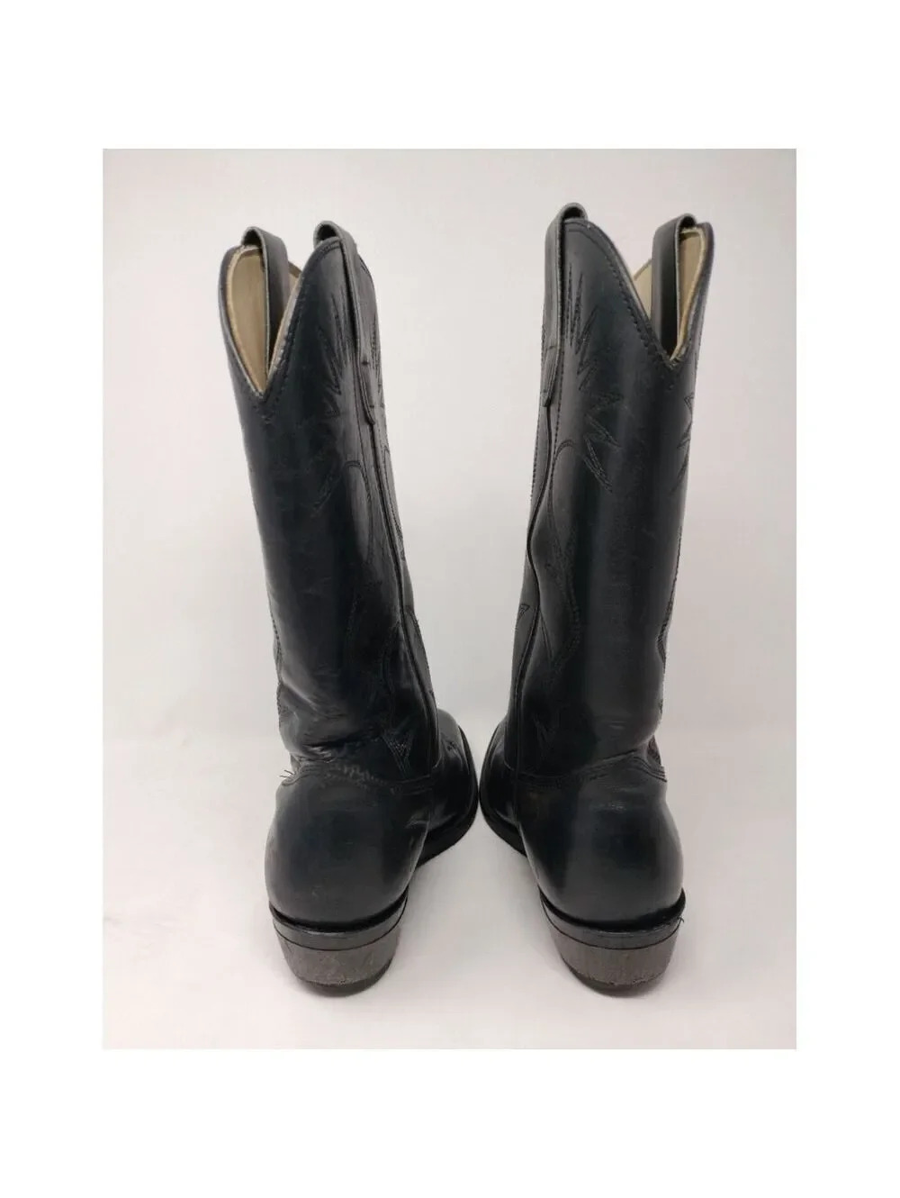 Knapp Neolite Vibram Soles 7.5 EE Cowboy Boots Black Made in USA